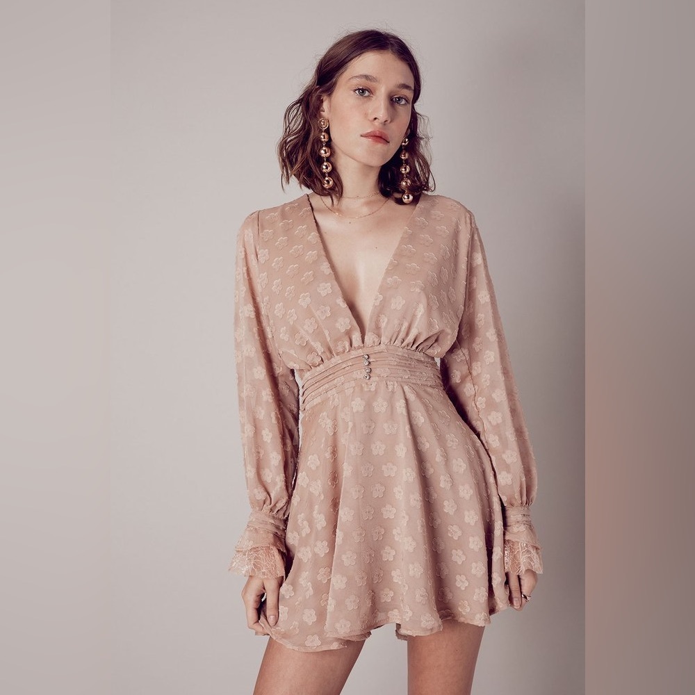 For Love & Lemons Modern Love Long Sleeve Dress